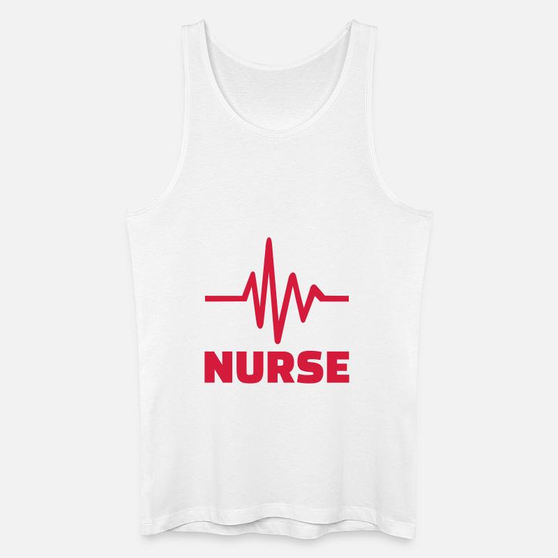 Krankenschwester - Männer Bio Tank Top - Weiß