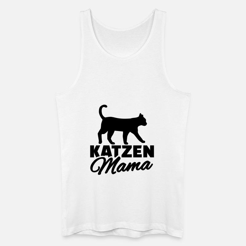 Katze - Männer Bio Tank Top - Weiß