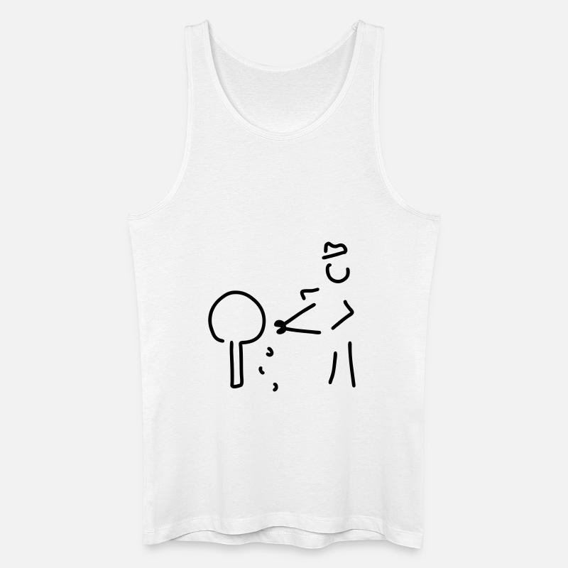 gärtner mit buchsbaum - Männer Bio Tank Top - Weiß