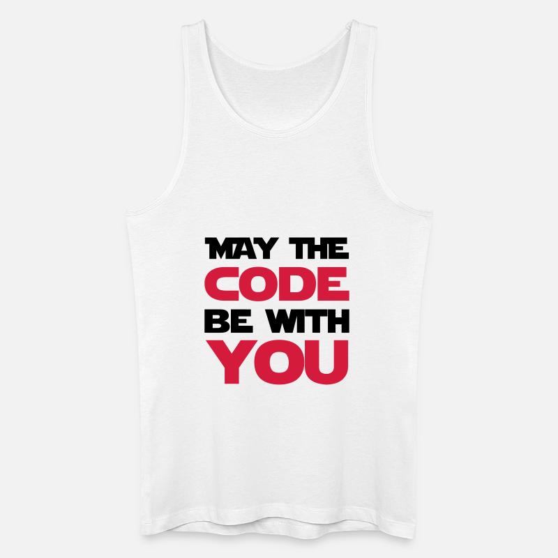 Computer / Developer / Geek / Code / Funny - Men’s Organic Tank Top - white