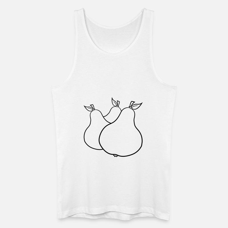 3 pears many group - Men’s Organic Tank Top - white