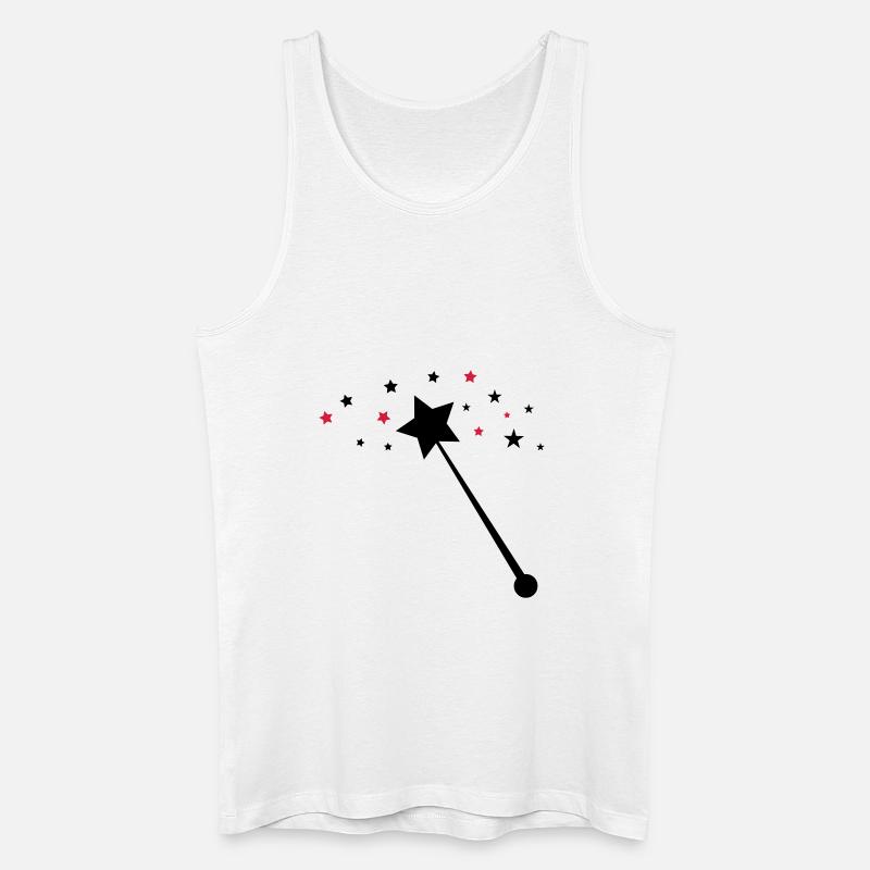 zauberstab_02 - Männer Bio Tank Top - Weiß