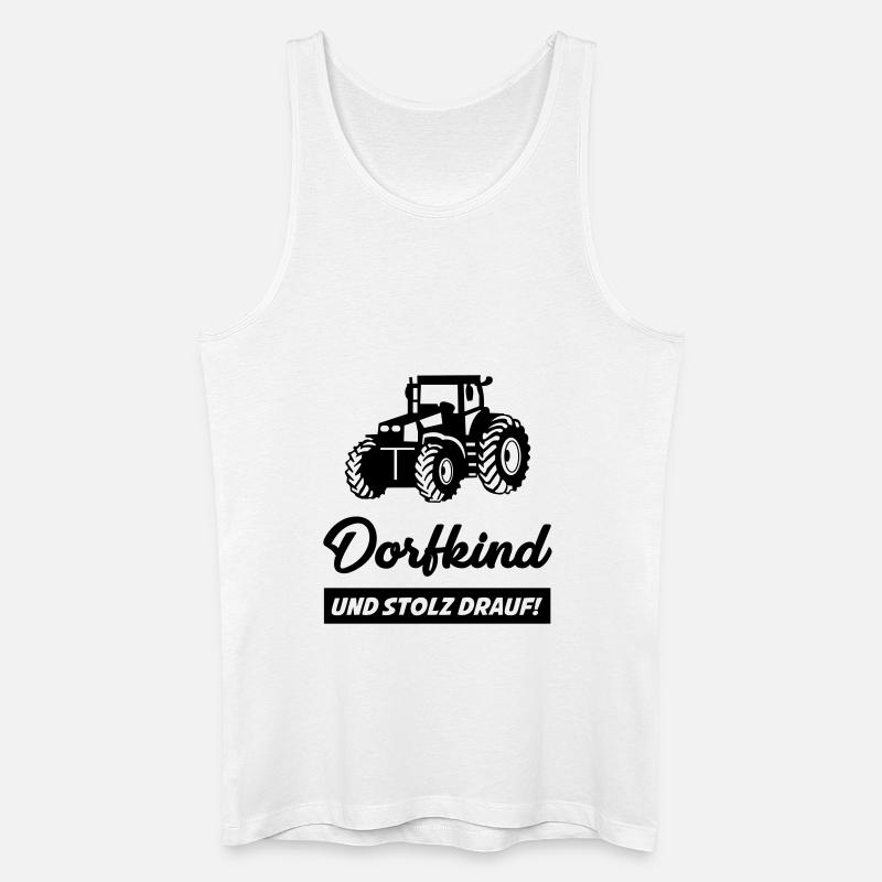dorfkind_01 - Männer Bio Tank Top - Weiß