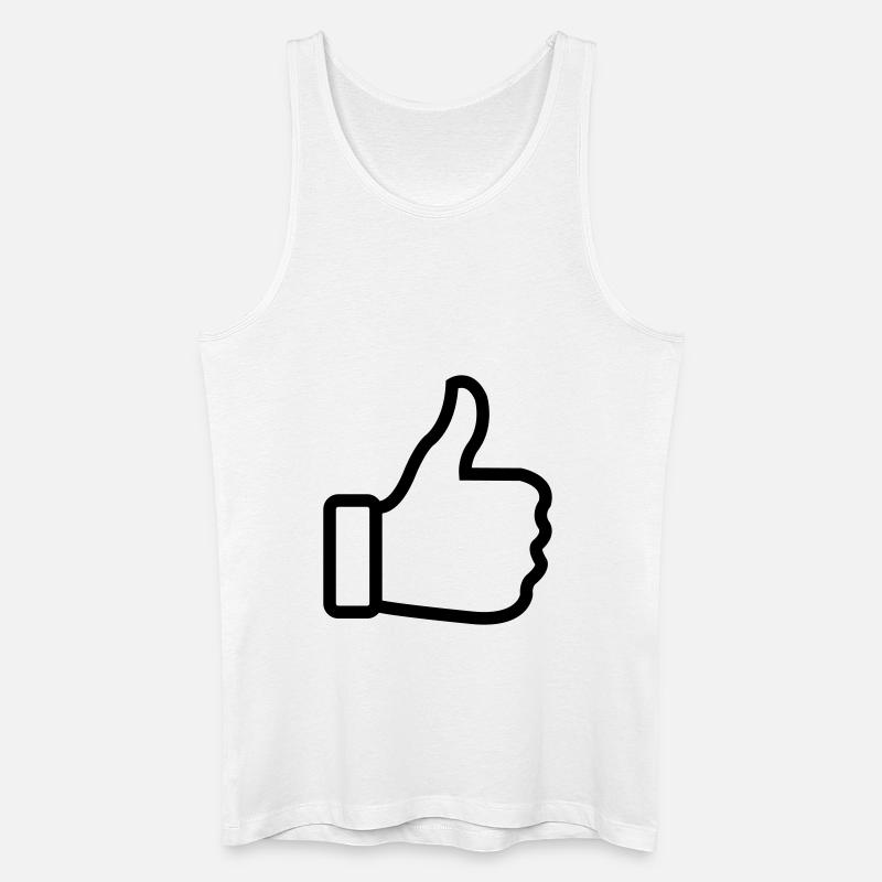 thumbs_up - Männer Bio Tank Top - Weiß