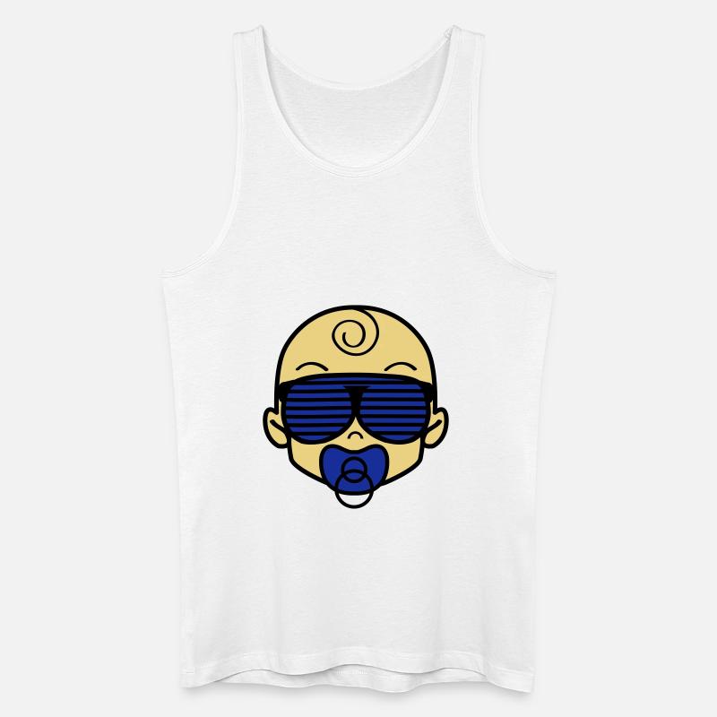 boss_baby_002 - Männer Bio Tank Top - Weiß