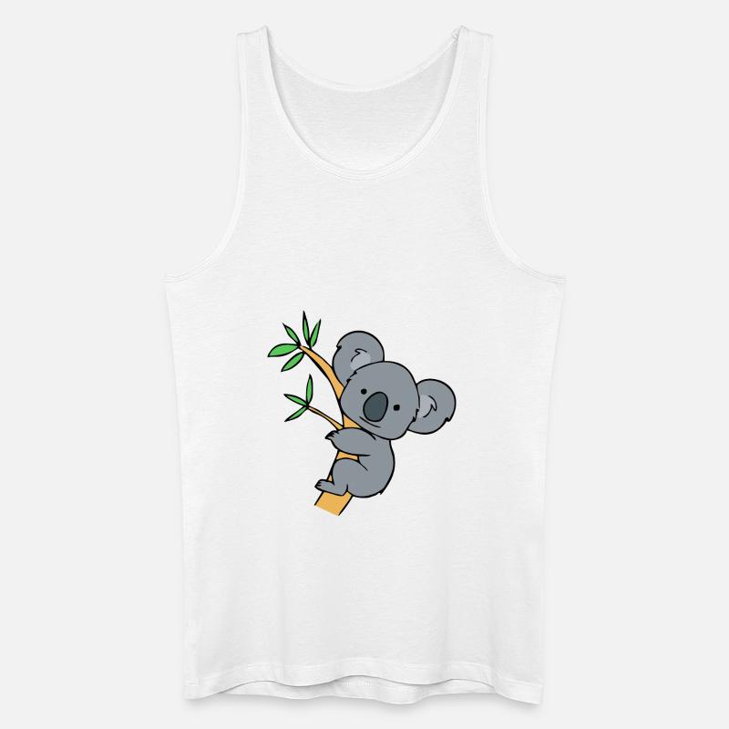 KOALA Bear 2 - Männer Bio Tank Top - Weiß