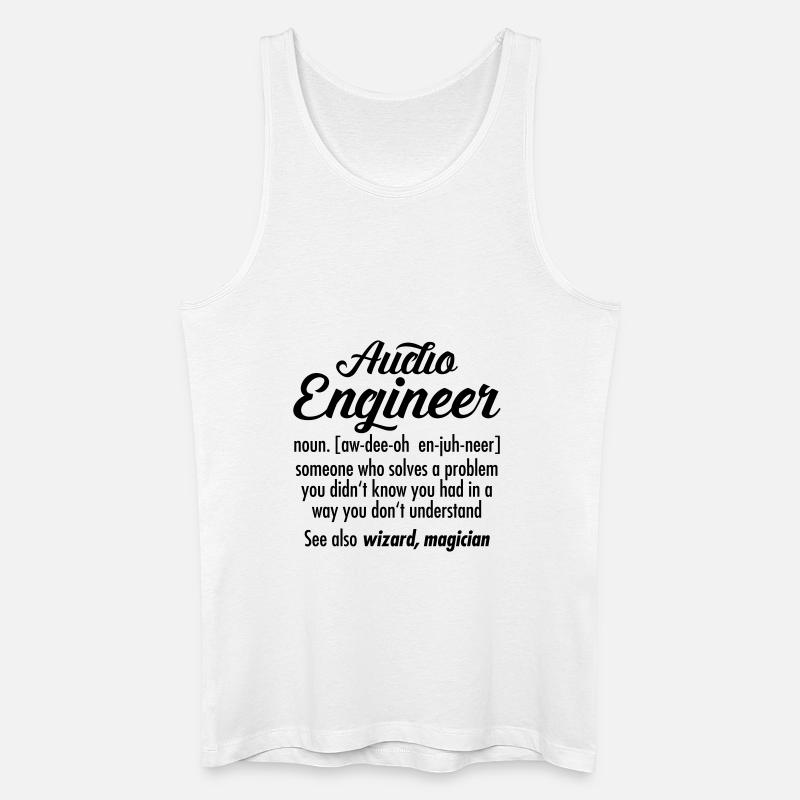 Audio Engineer - Definition - Männer Bio Tank Top - Weiß