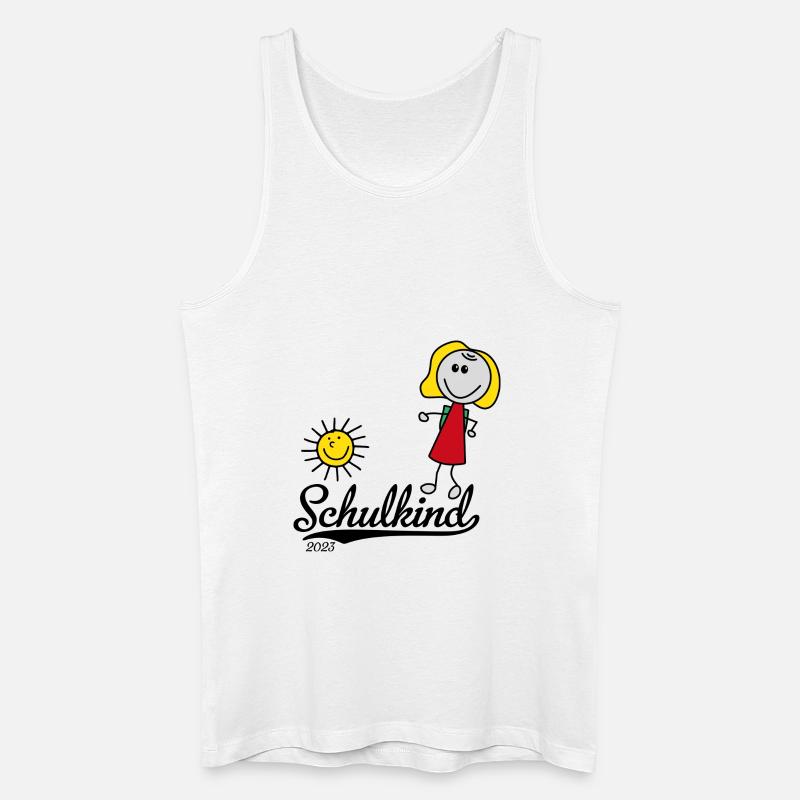 Schulkind 2023 - Männer Bio Tank Top - Weiß