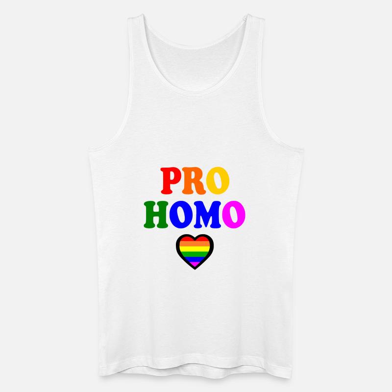 Pro homo - Männer Bio Tank Top - Weiß