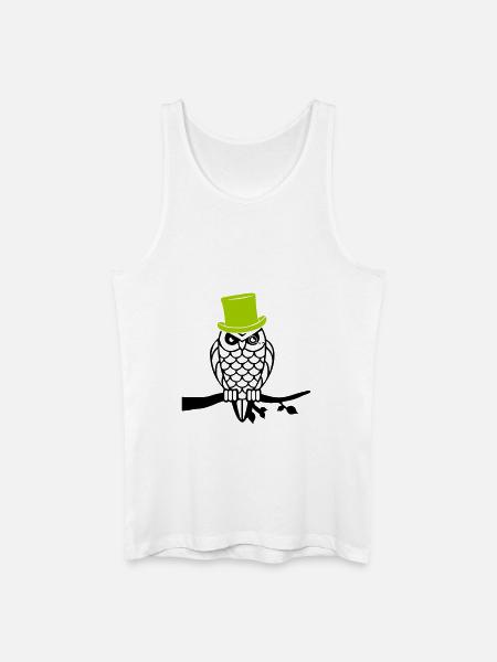 owl sir - Men’s Organic Tank Top - white