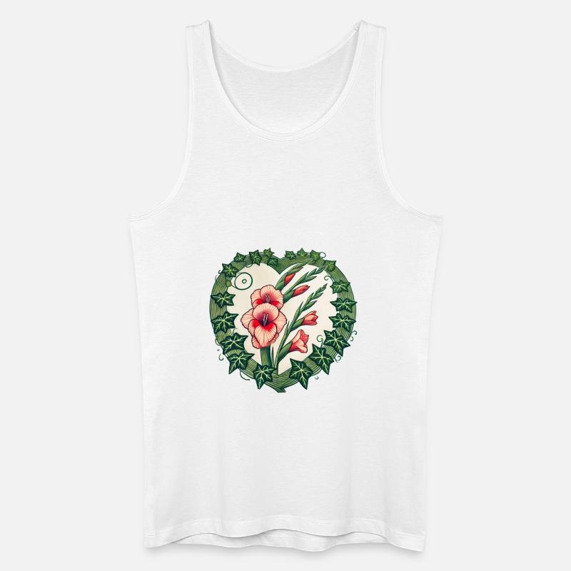 Gladiole - Männer Bio Tank Top - Weiß