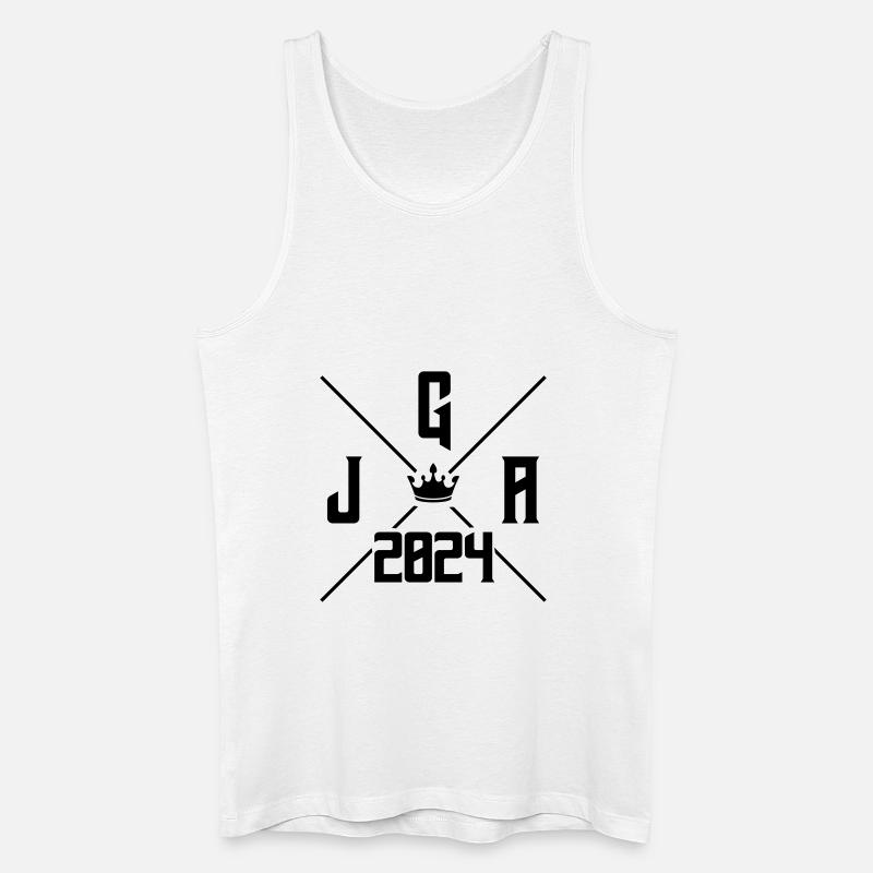 jga 2024 - Männer Bio Tank Top - Weiß