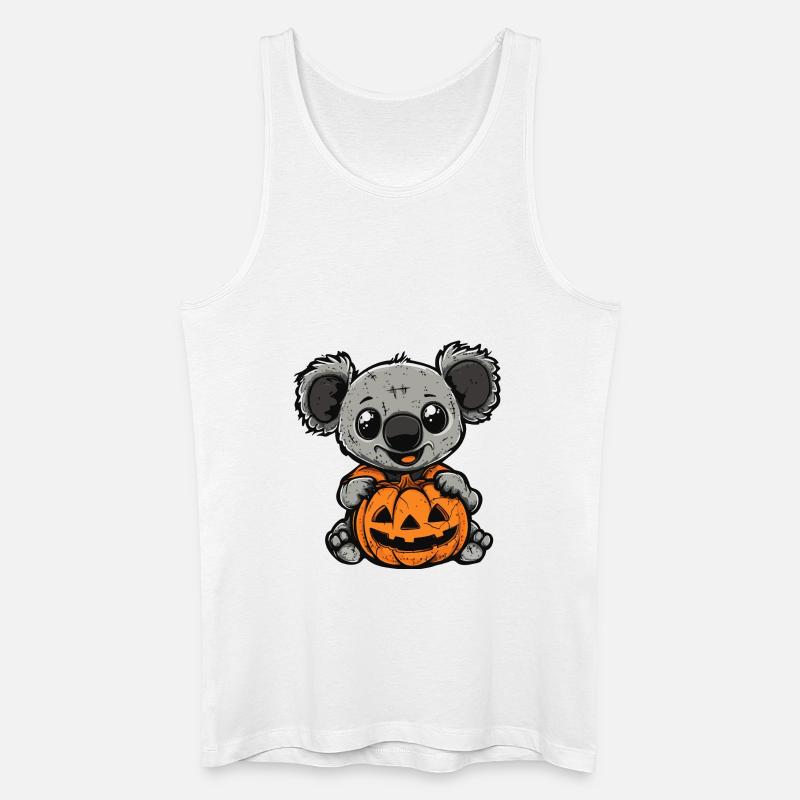 Koala Halloween Comic Lustig - Männer Bio Tank Top - Weiß