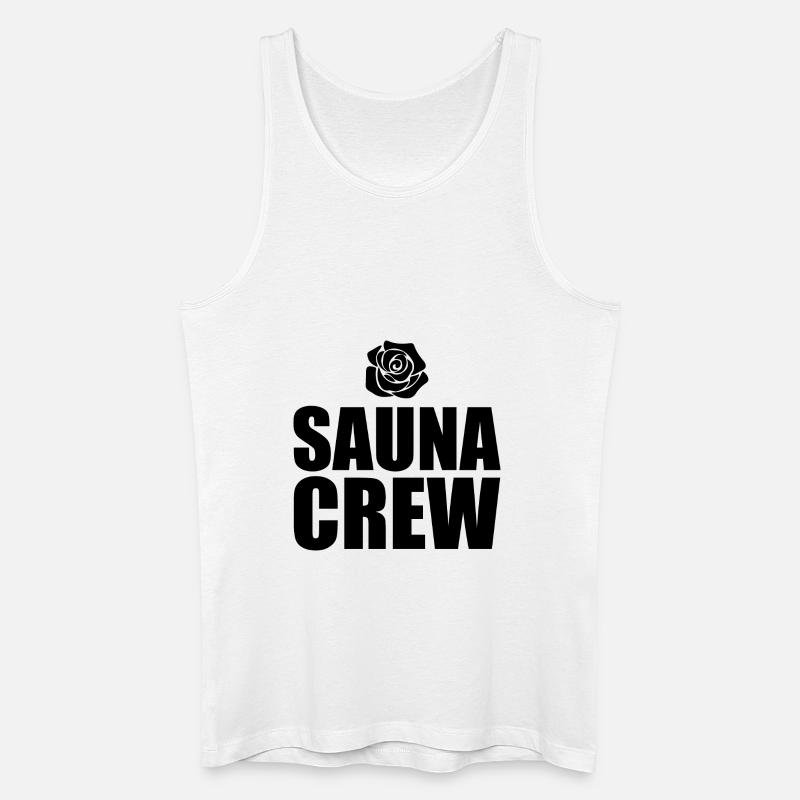 Sauna Wellness Spa - Männer Bio Tank Top - Weiß