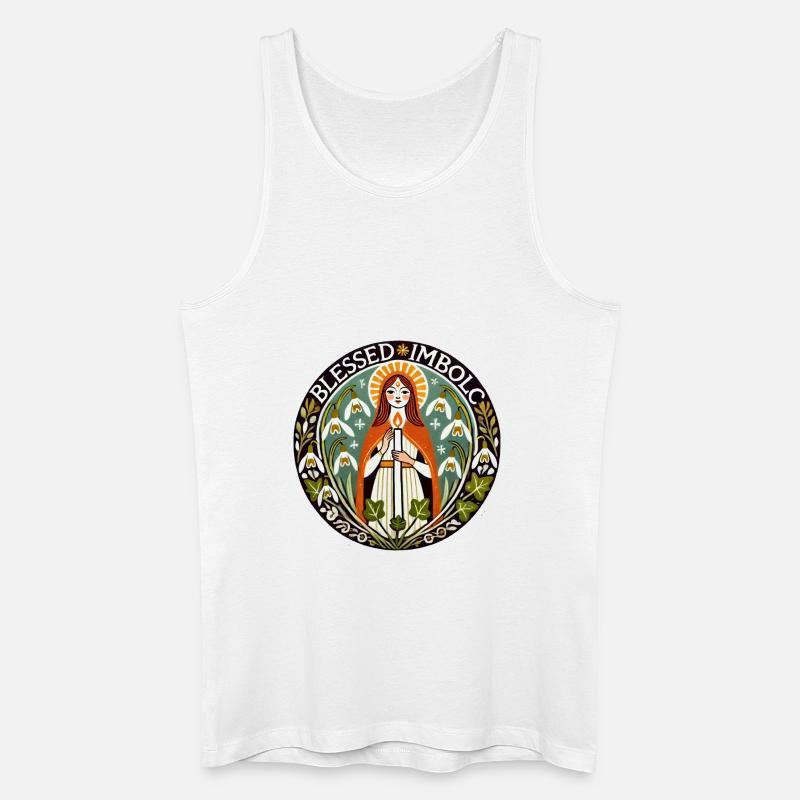 Imbolc - Männer Bio Tank Top - Weiß