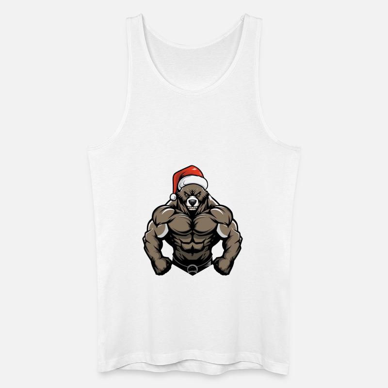 bär weihnachtsmann - Männer Bio Tank Top - Weiß