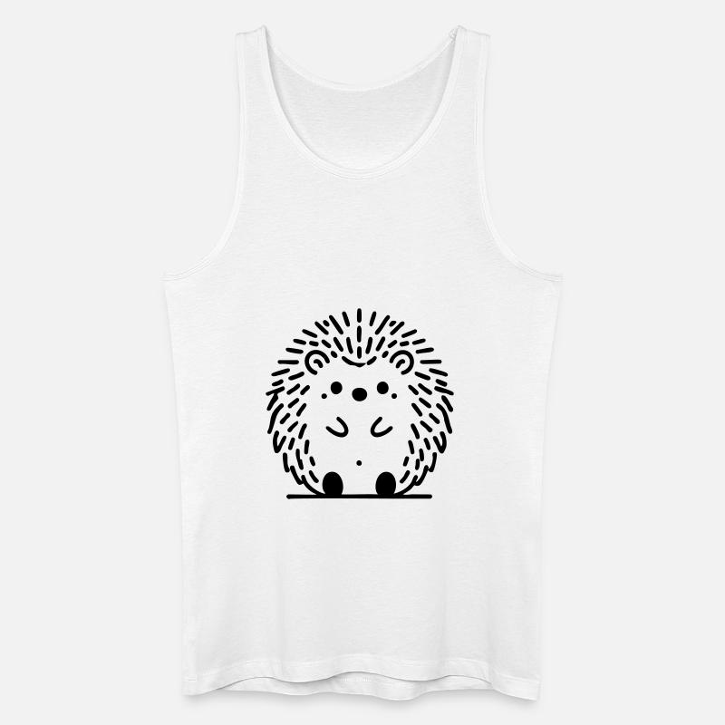 Igel Igelchen Herbst - Männer Bio Tank Top - Weiß