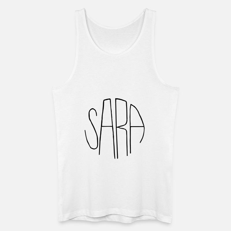Sara - Männer Bio Tank Top - Weiß