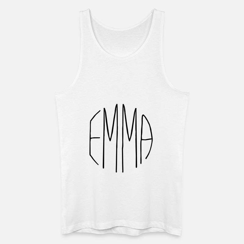 Emma - Männer Bio Tank Top - Weiß