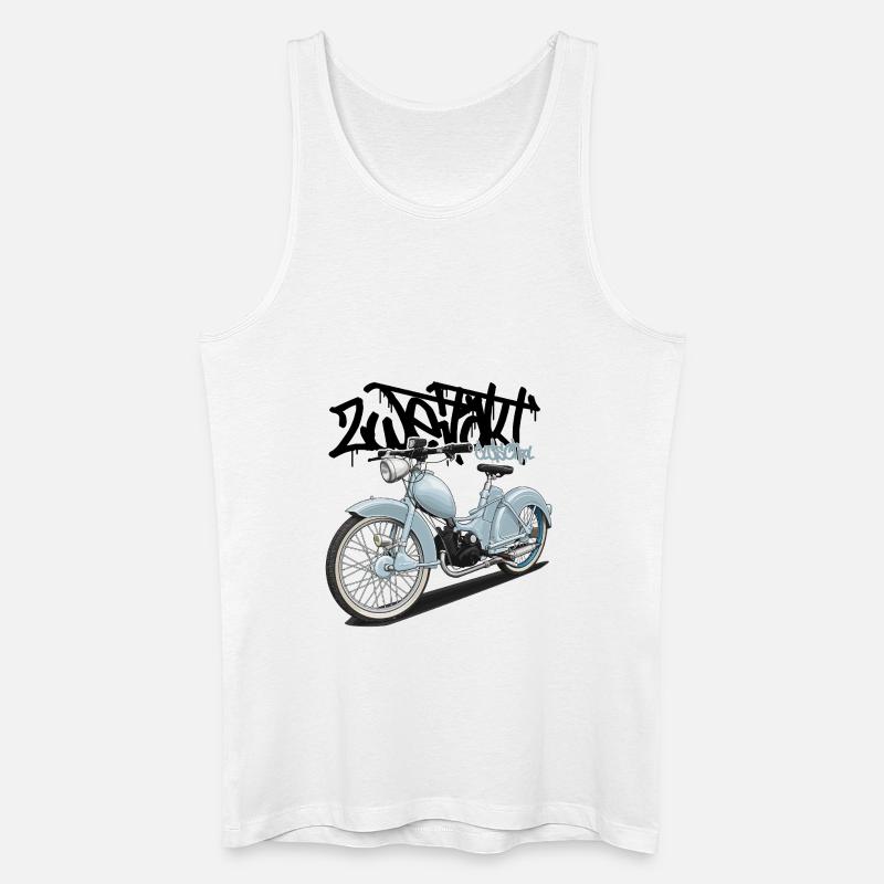 SR2 (hellblau) // Illustration - Männer Bio Tank Top - Weiß