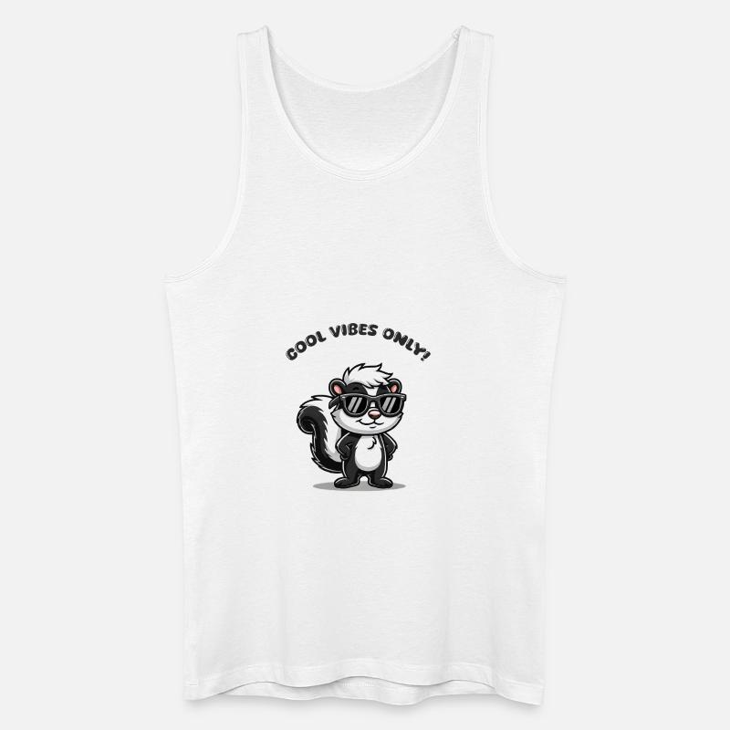 stinktier comic cool - Männer Bio Tank Top - Weiß
