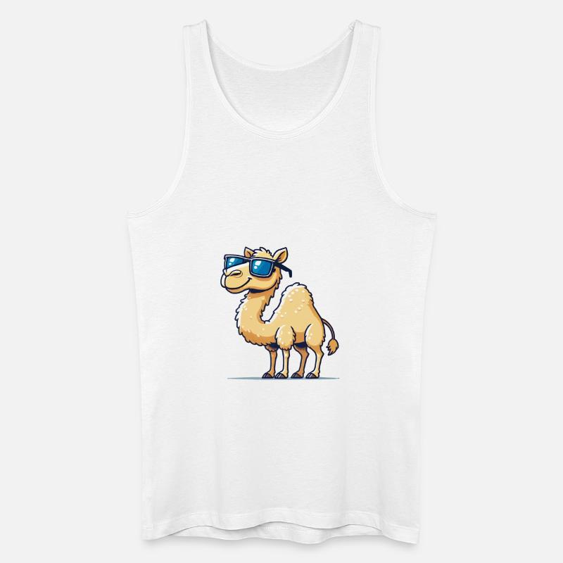 kamel sonnenbrille - Männer Bio Tank Top - Weiß