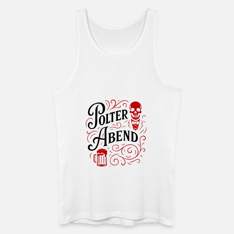 Polter Abend Bier - Männer Bio Tank Top - Weiß