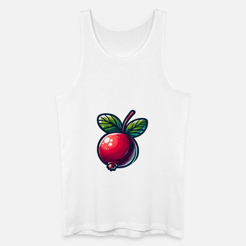 Preiselbeere - Männer Bio Tank Top - Weiß