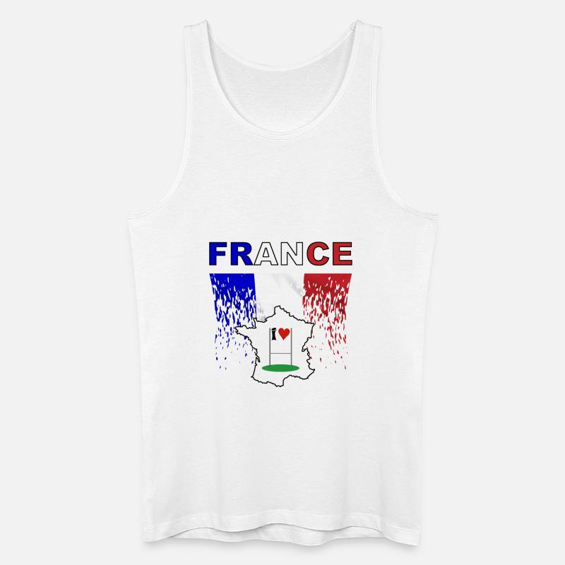 rugby - Männer Bio Tank Top - Weiß
