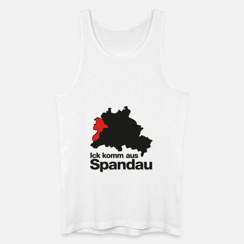 spandau - Männer Bio Tank Top - Weiß