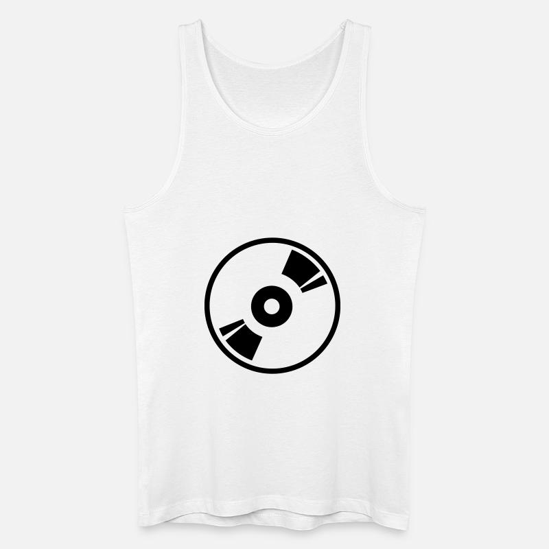 DJ - Männer Bio Tank Top - Weiß