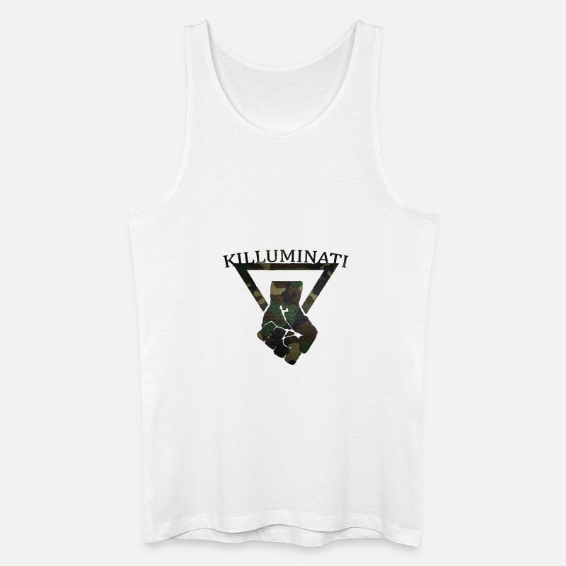 Killuminati Camouflage Jeans Look - Männer Bio Tank Top - Weiß