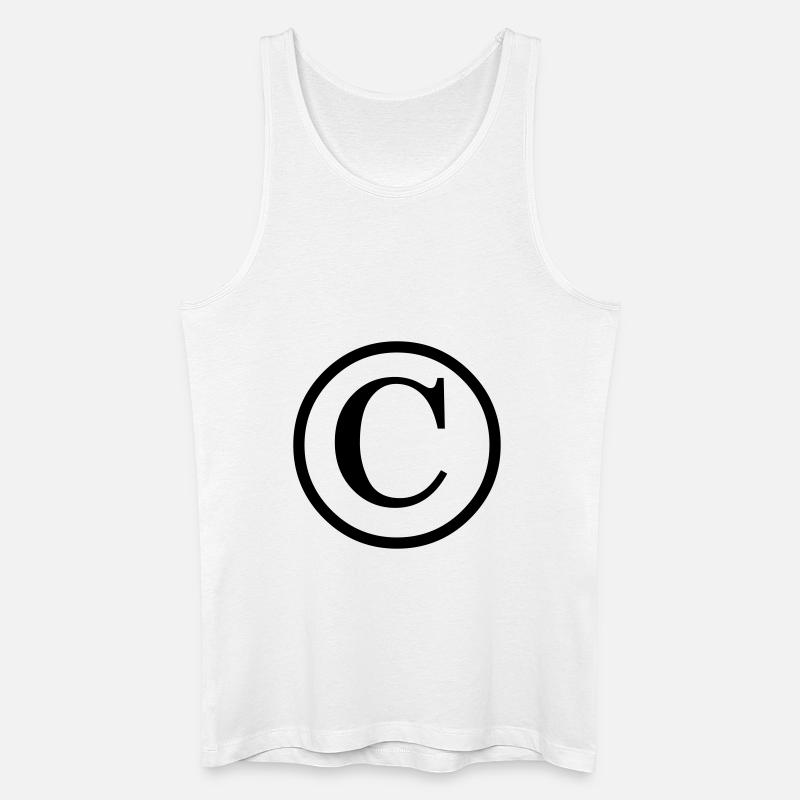 © - Copyright - Männer Bio Tank Top - Weiß