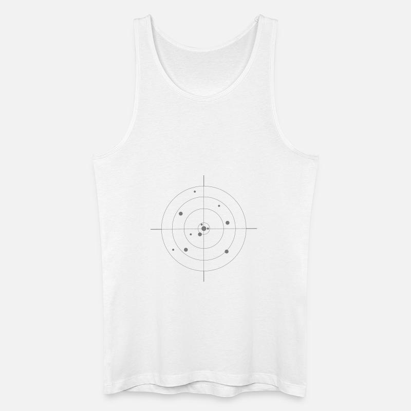 Zielscheibe mit Einschüssen - Männer Bio Tank Top - Weiß