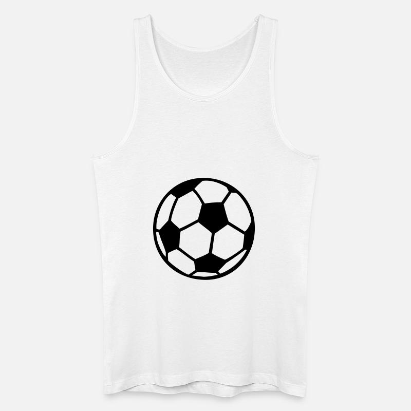Fußball - Männer Bio Tank Top - Weiß