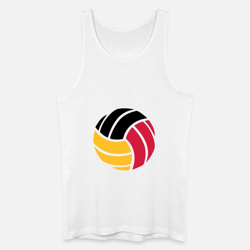 Volleyball - Männer Bio Tank Top - Weiß