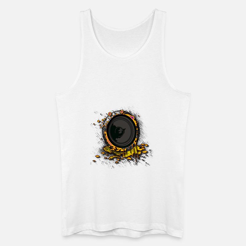 Sprecher-Graffiti 2 DJ - Männer Bio Tank Top - Weiß