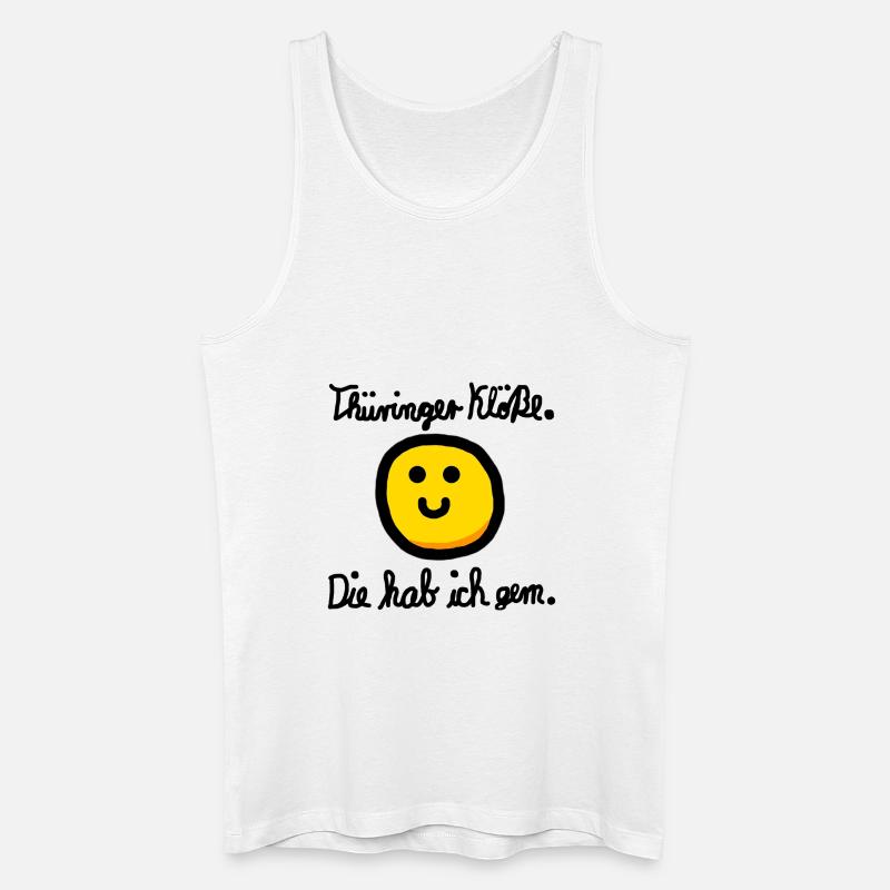 Thüringer Kloß - Männer Bio Tank Top - Weiß