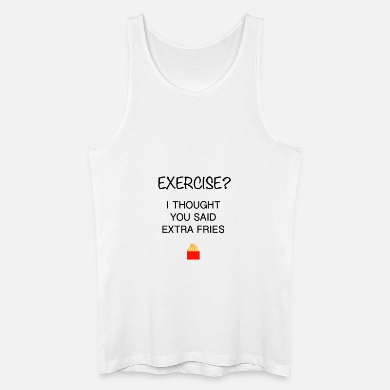 Exercise - Männer Bio Tank Top - Weiß