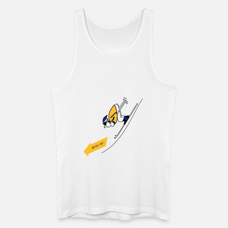"Apres ski" by Claudia-Moda - Men’s Organic Tank Top - white