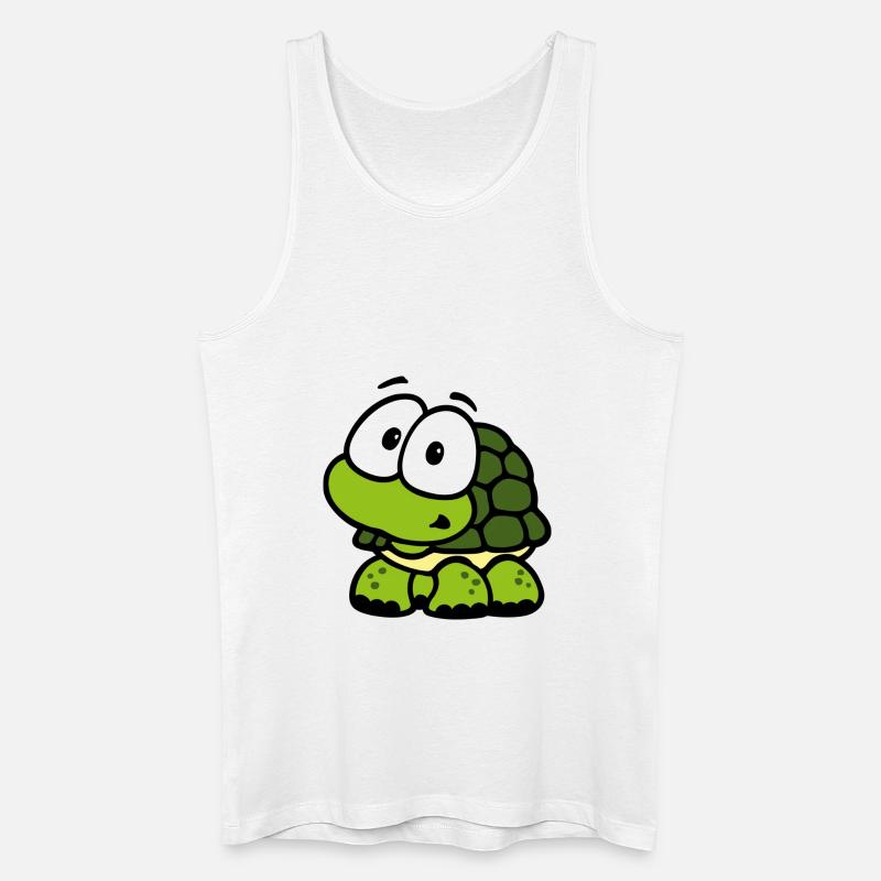Schildkröte - Männer Bio Tank Top - Weiß