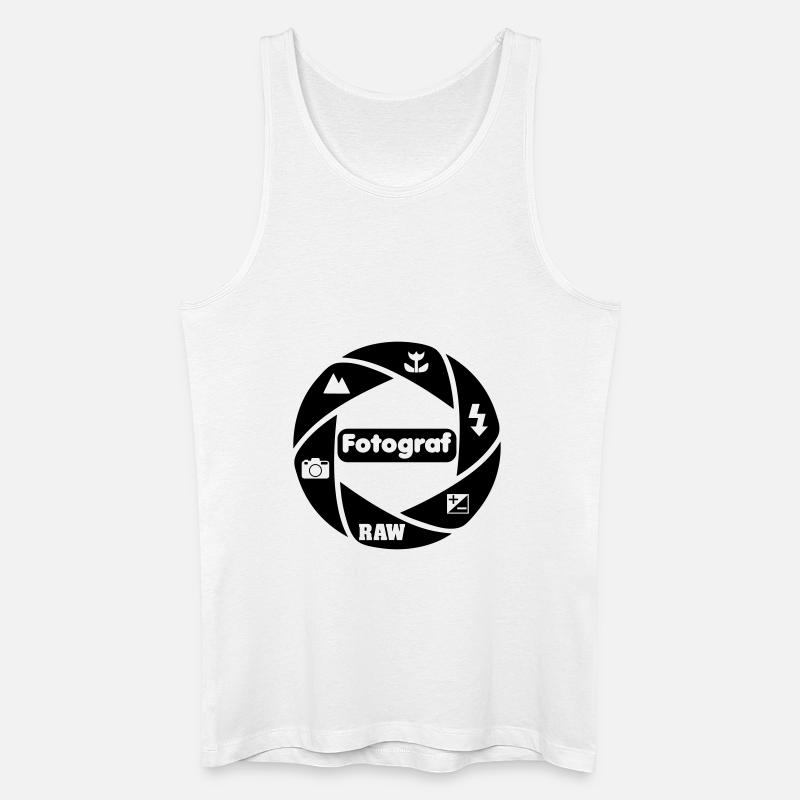 Fotograf - Männer Bio Tank Top - Weiß