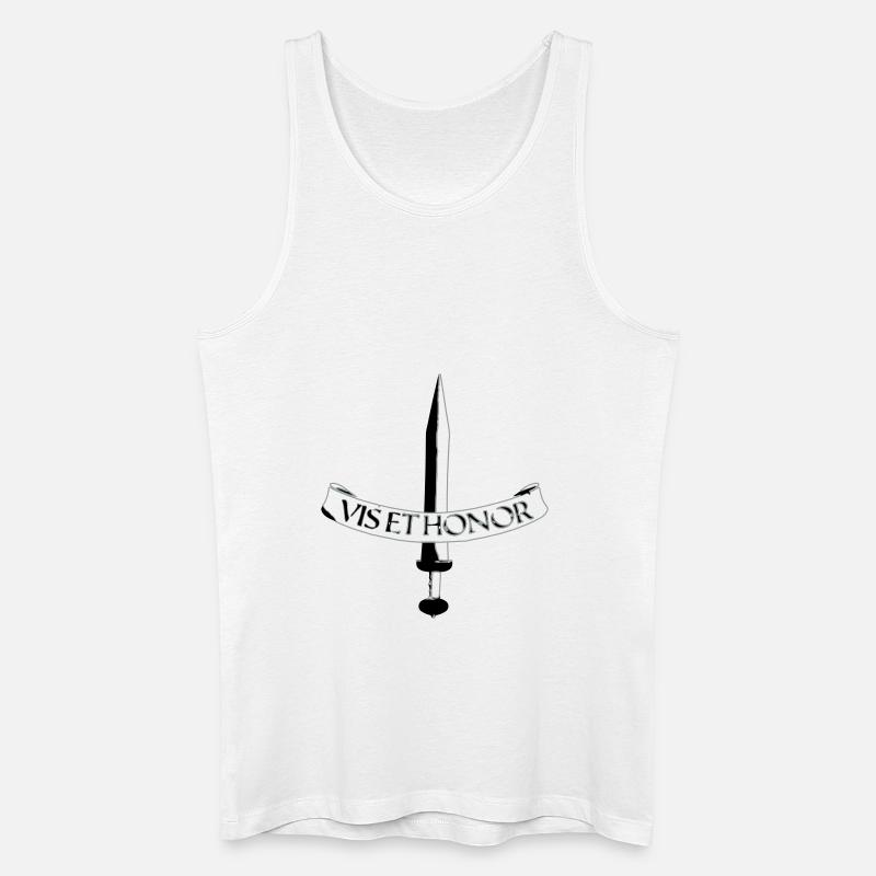 vis et honor2 - Männer Bio Tank Top - Weiß