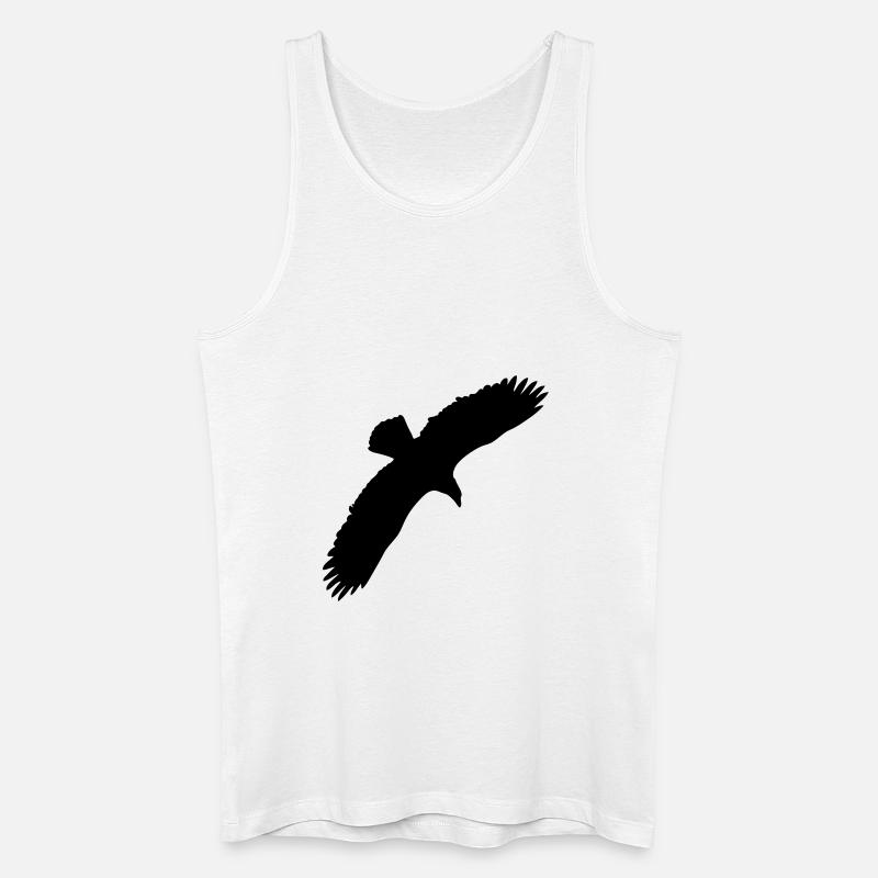 eagle - Männer Bio Tank Top - Weiß