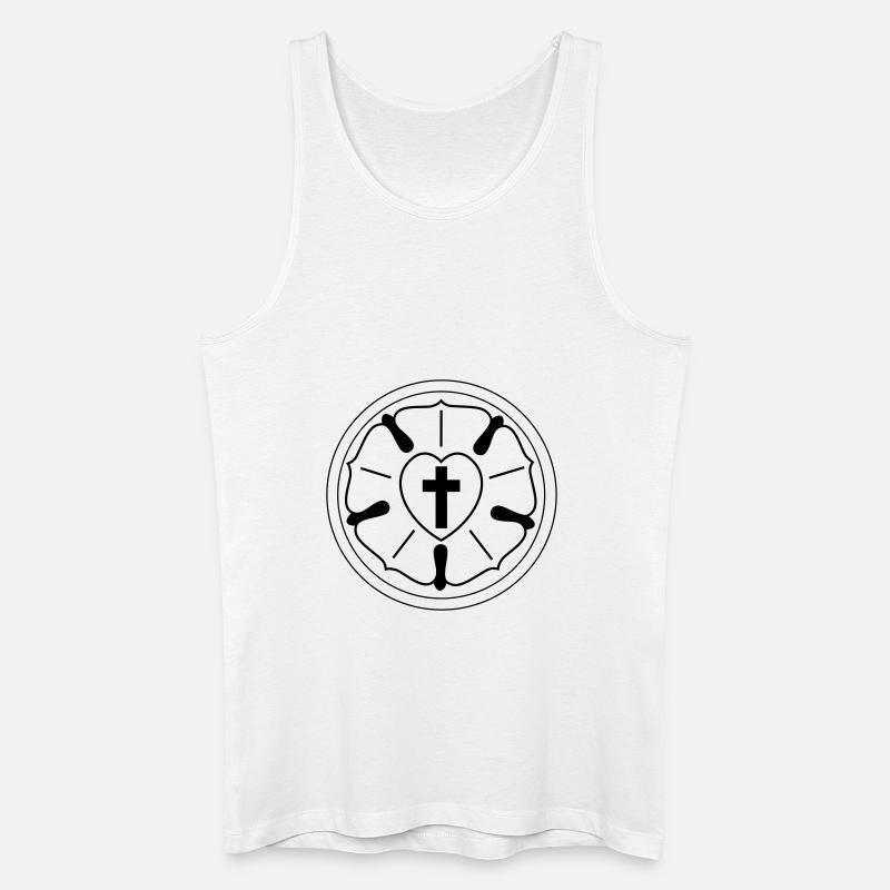 Luther - Männer Bio Tank Top - Weiß