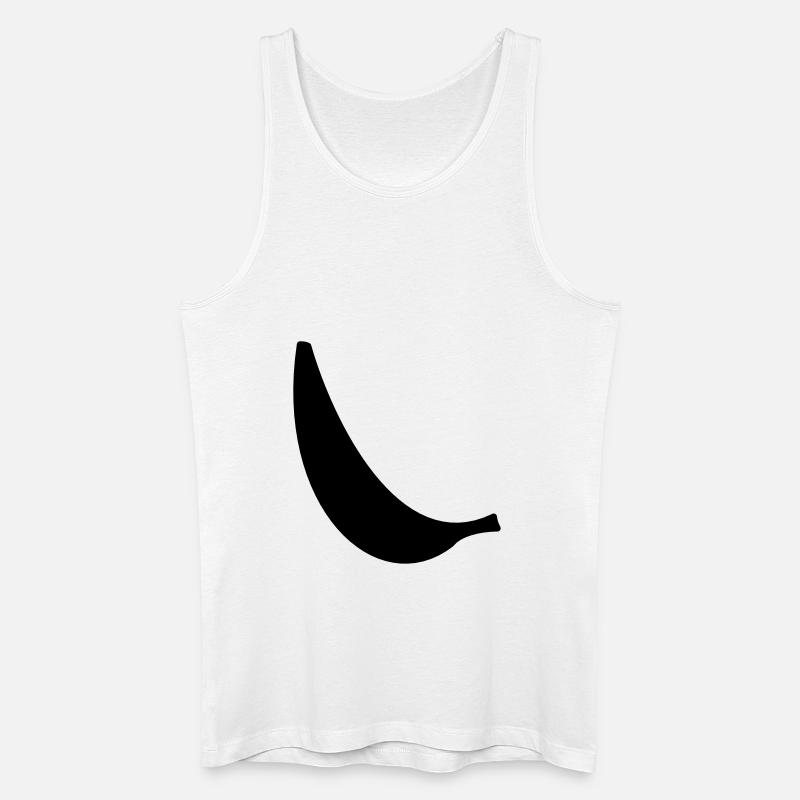Banane - Männer Bio Tank Top - Weiß