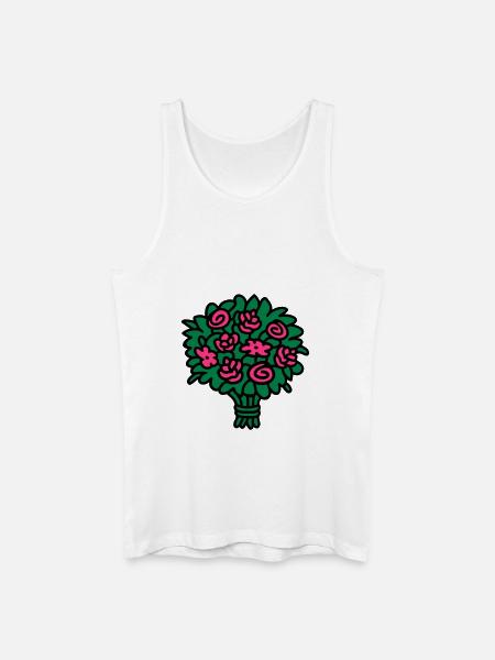 Blumenstrauß 3 - Männer Bio Tank Top - Weiß