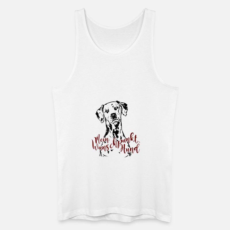 Dalmatiner - Wunschpunkt - Männer Bio Tank Top - Weiß