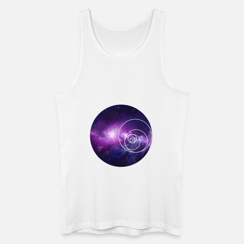 Galaxy Circle - Männer Bio Tank Top - Weiß