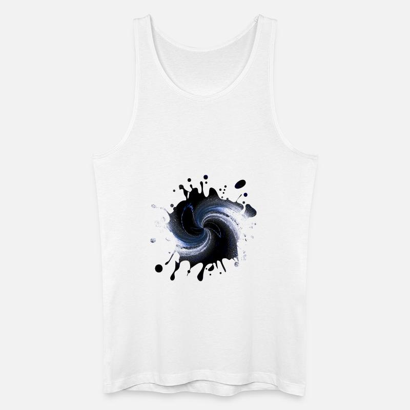 Splash Tinte - Männer Bio Tank Top - Weiß